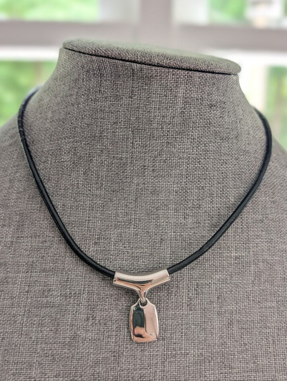 Lia Sophia Retired Anew Modernist Corded Festival Boho Collectible Necklace